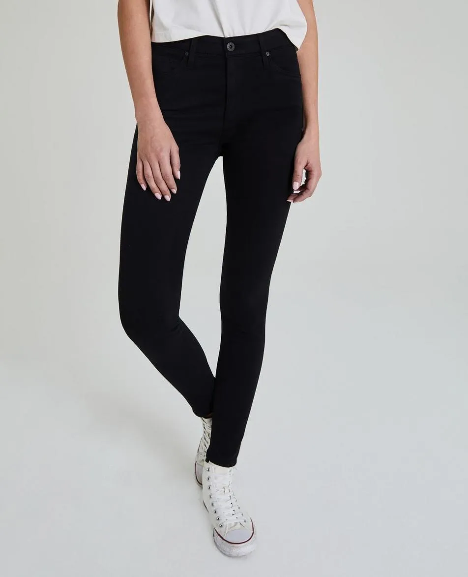 AG FARRAH SKINNY SUPER BLACK