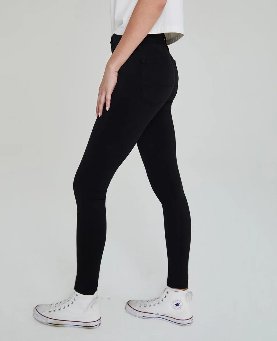 AG FARRAH SKINNY SUPER BLACK