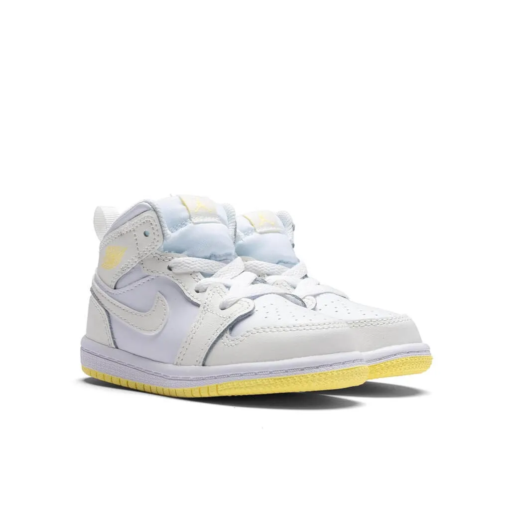 Air Jordan 1 Mid (TD) - Sail/Light Laser Orange/White