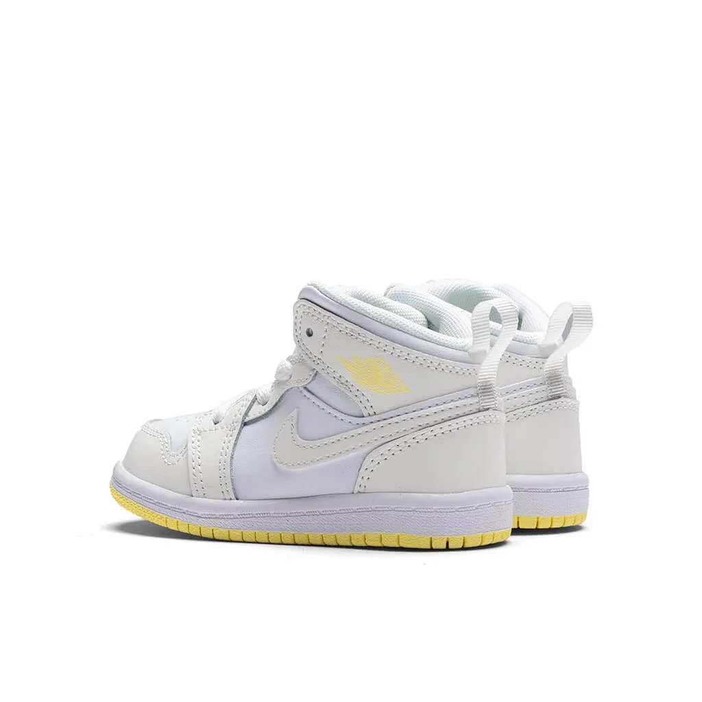 Air Jordan 1 Mid (TD) - Sail/Light Laser Orange/White