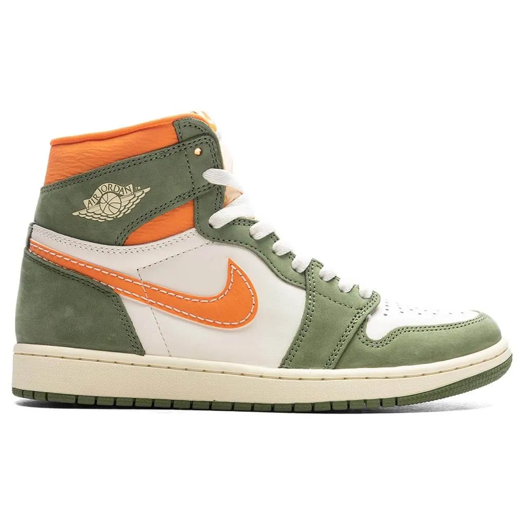 Air Jordan 1 Retro Hi OG Craft - Celadon/Sky J Light Olive/Bright Mandarin