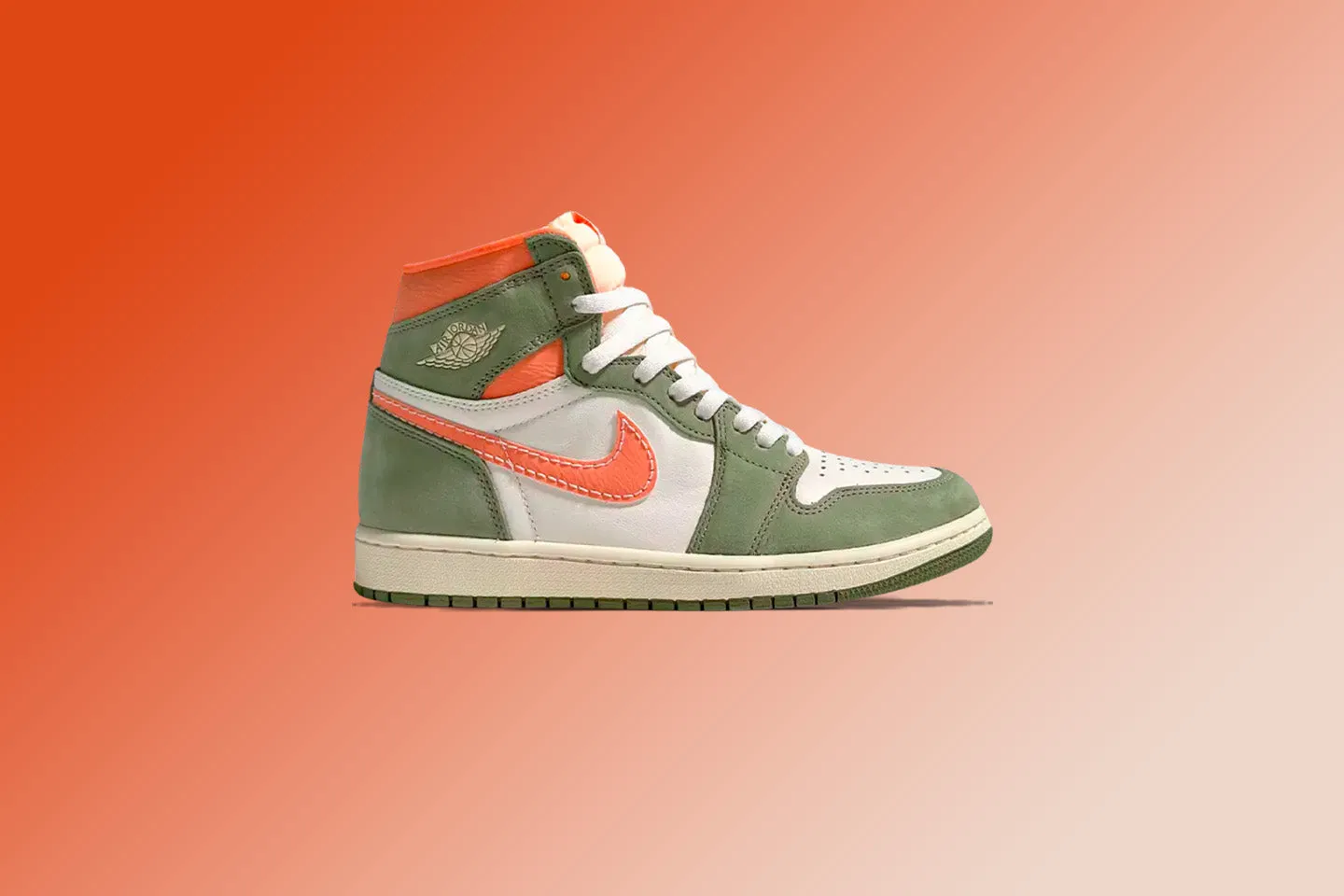 Air Jordan 1 Retro Hi OG Craft - Celadon/Sky J Light Olive/Bright Mandarin