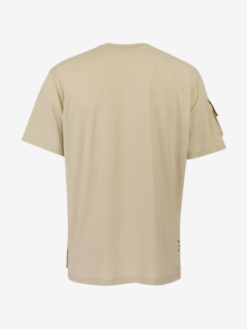 Amaranto - T-shirt in cotone basic con tasconi