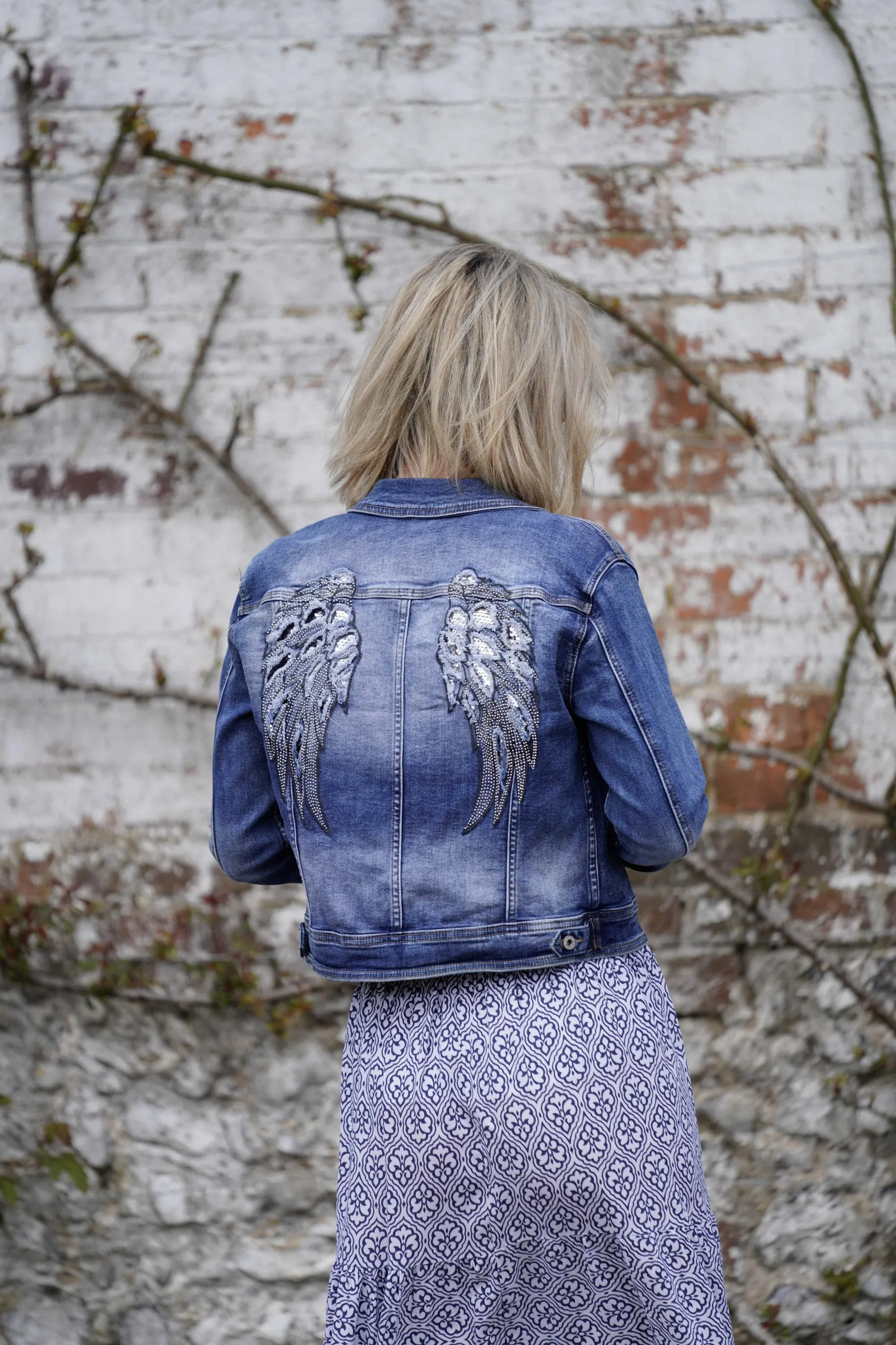 Angel Wings Denim Jacket