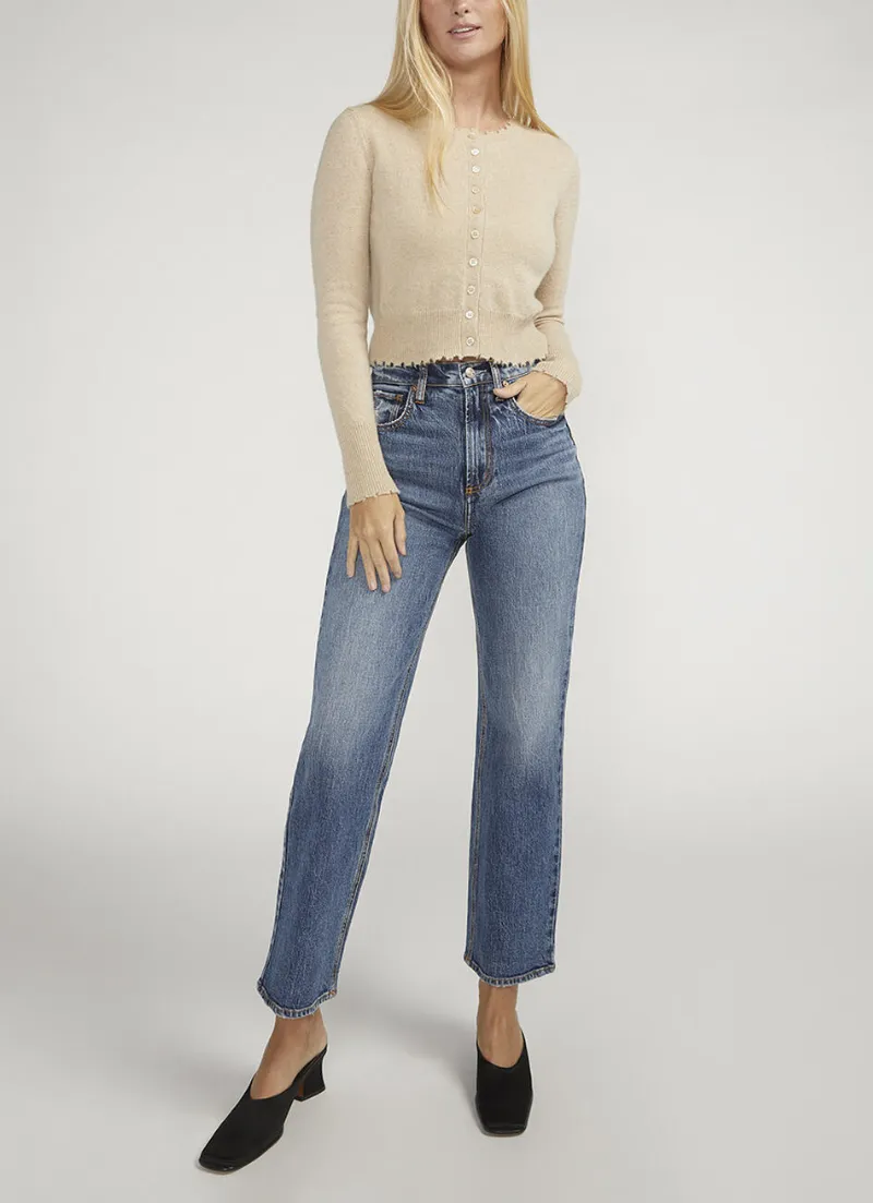 Beau High Rise Slim Leg Jeans