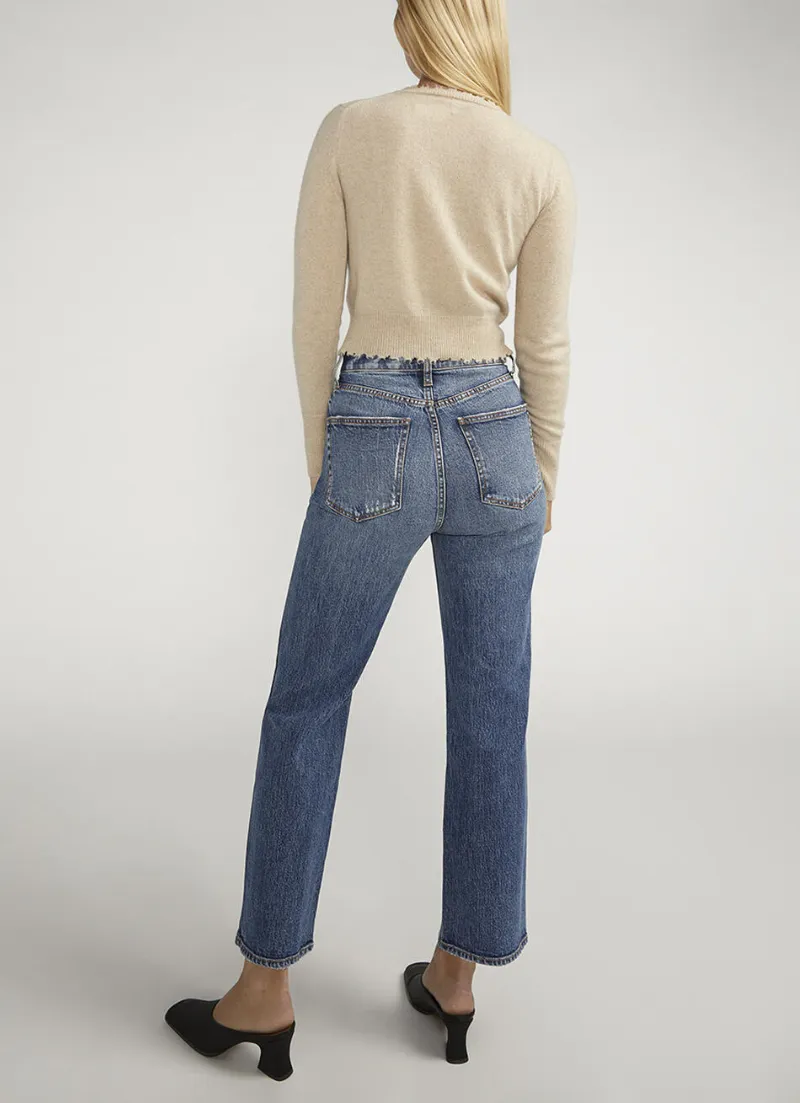 Beau High Rise Slim Leg Jeans