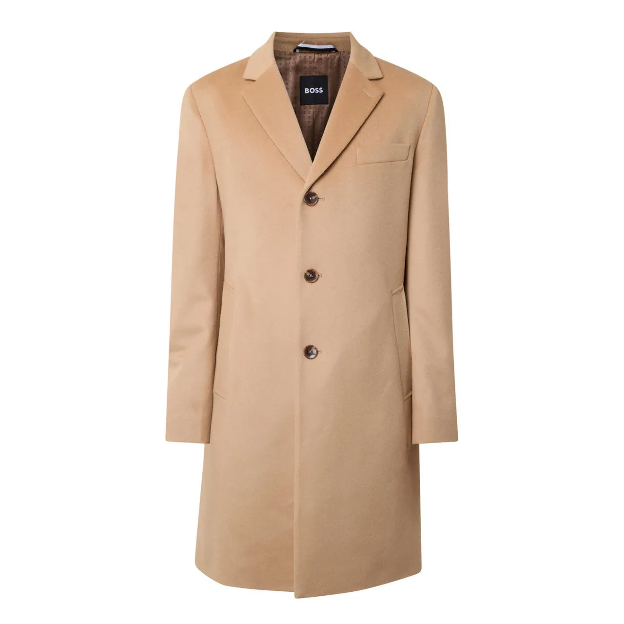 BOSS Hyde Overcoat - Beige