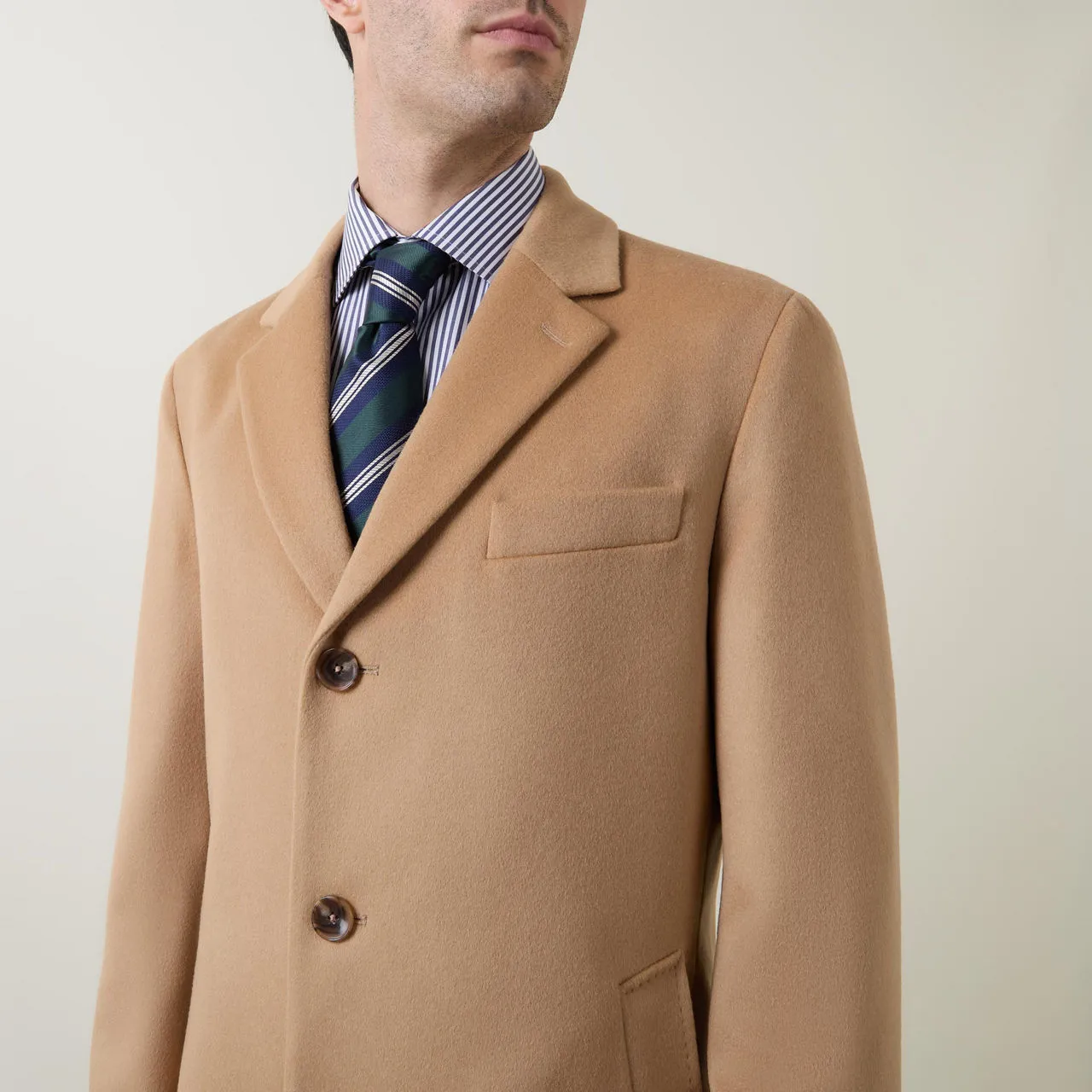 BOSS Hyde Overcoat - Beige