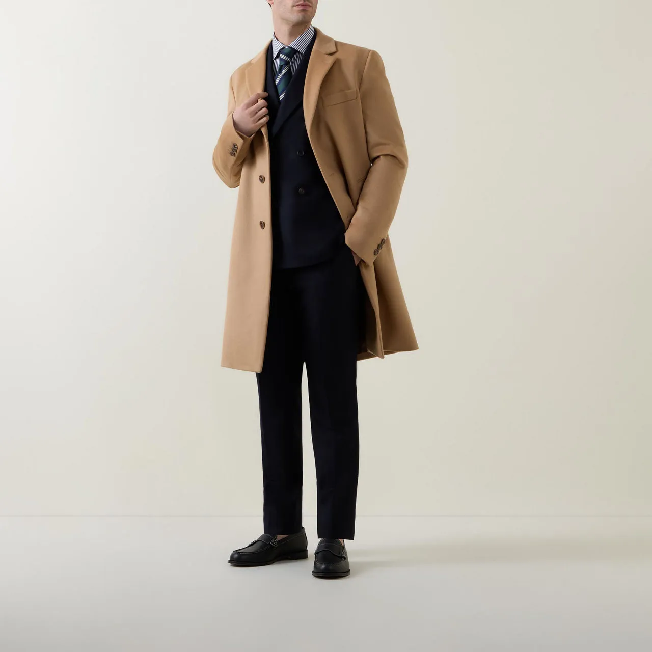 BOSS Hyde Overcoat - Beige