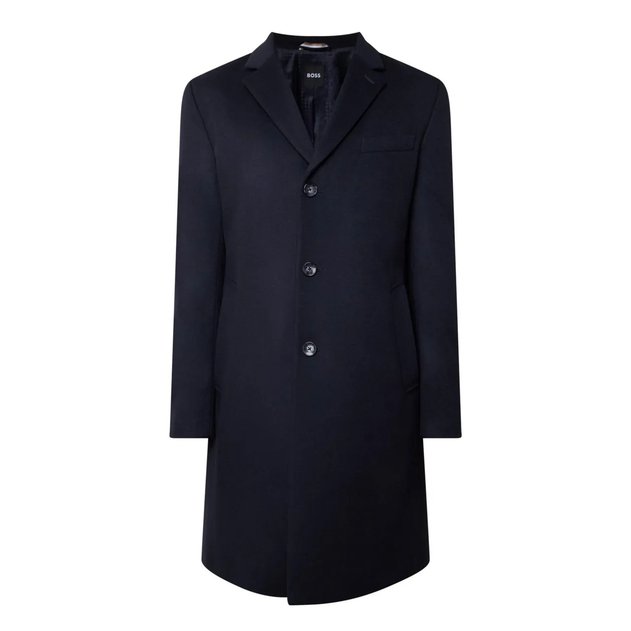 BOSS Hyde Overcoat - Dark Blue