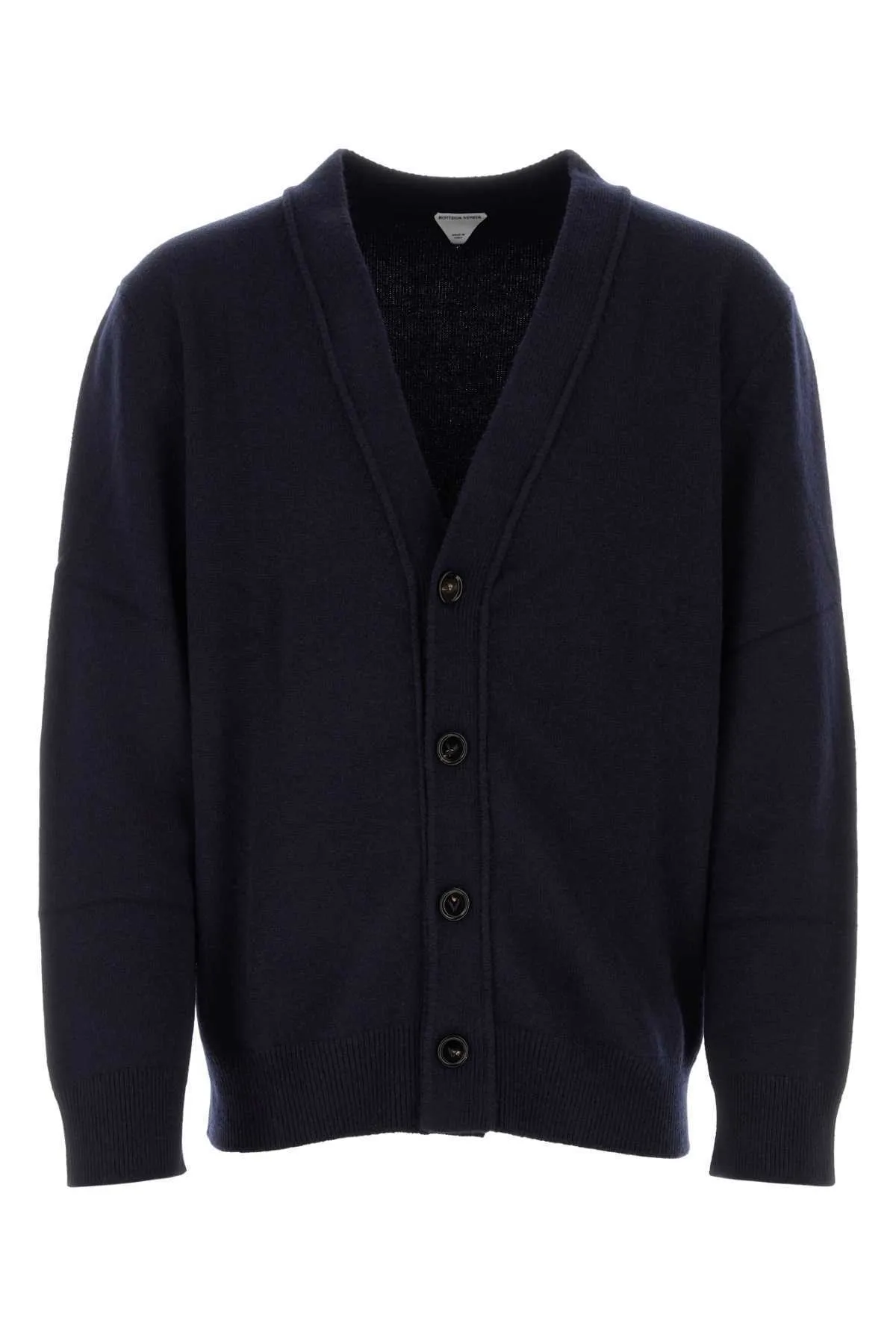 BOTTEGA VENETA  |Cashmere cardigan with intrecciato leather patches