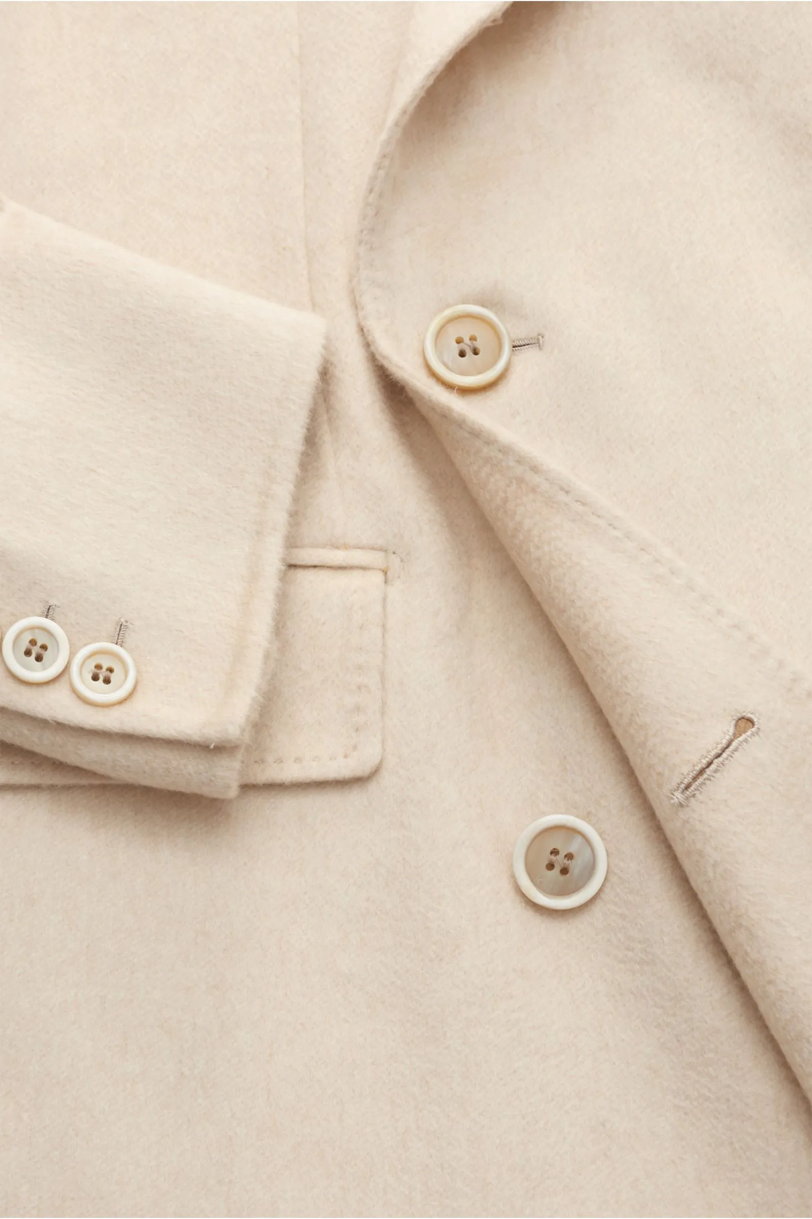 BRIONI cashmere coat 'Salomone' cream