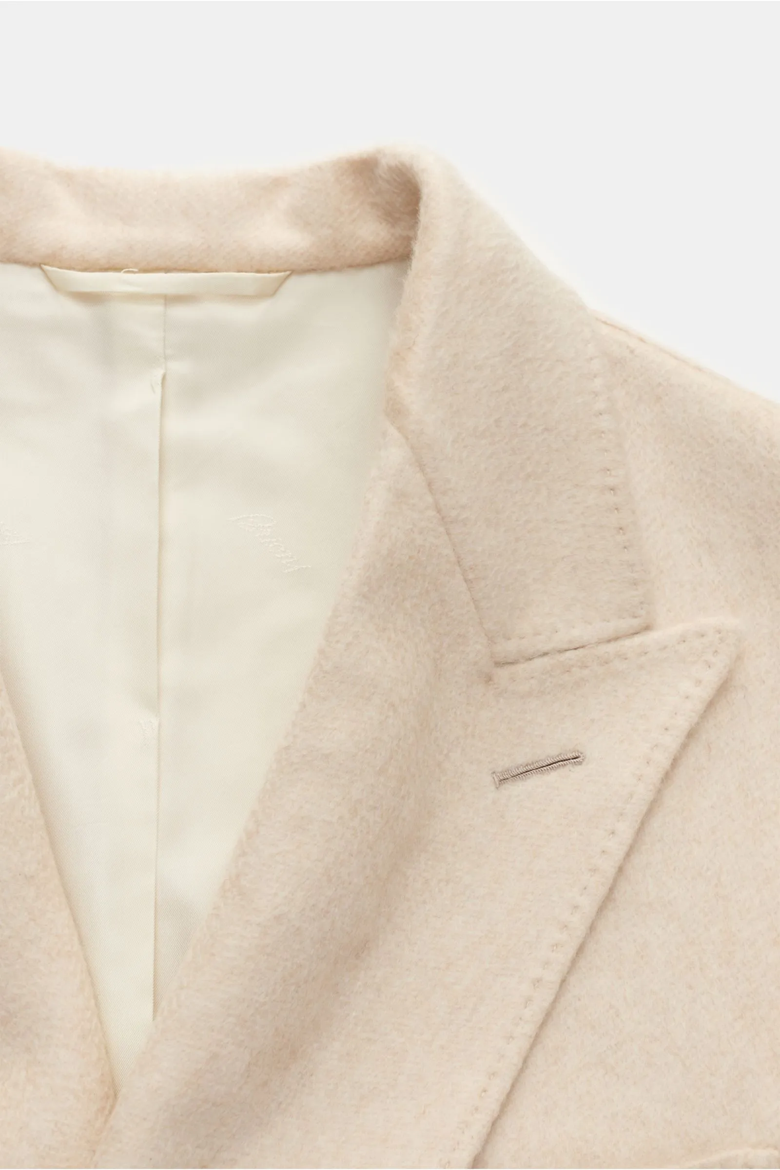 BRIONI cashmere coat 'Salomone' cream