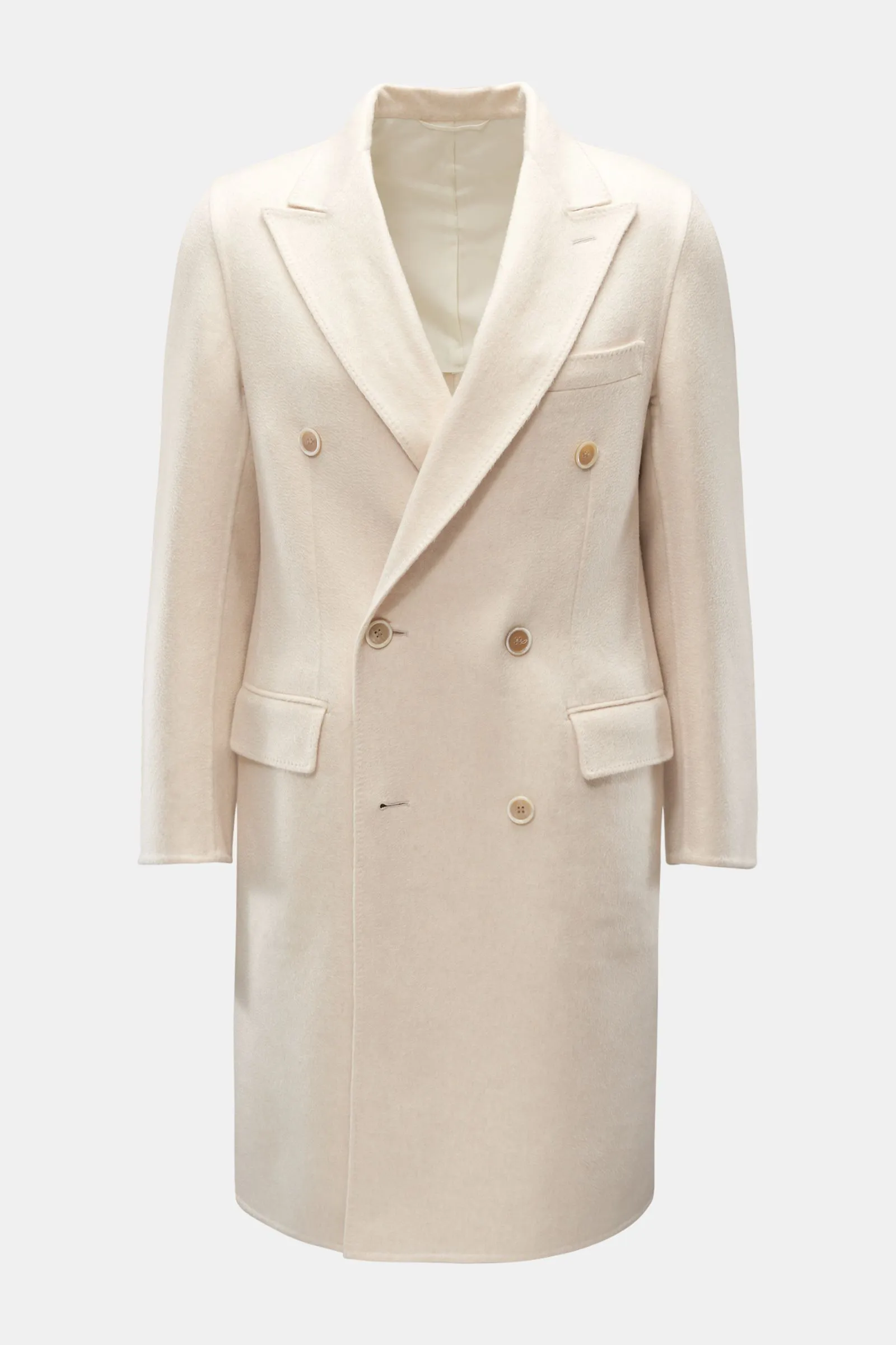 BRIONI cashmere coat 'Salomone' cream