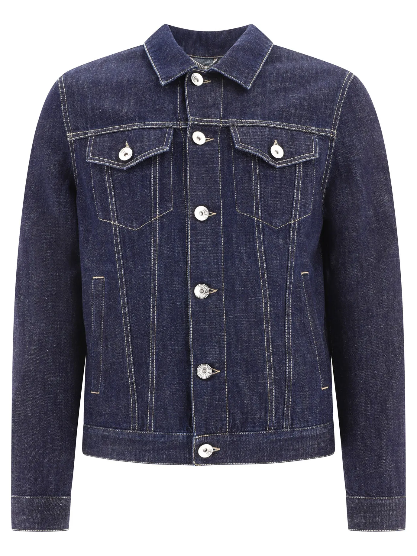 BRUNELLO CUCINELLI Lightweight Denim Four-Pocket Jacket for Men - SS24 Collection