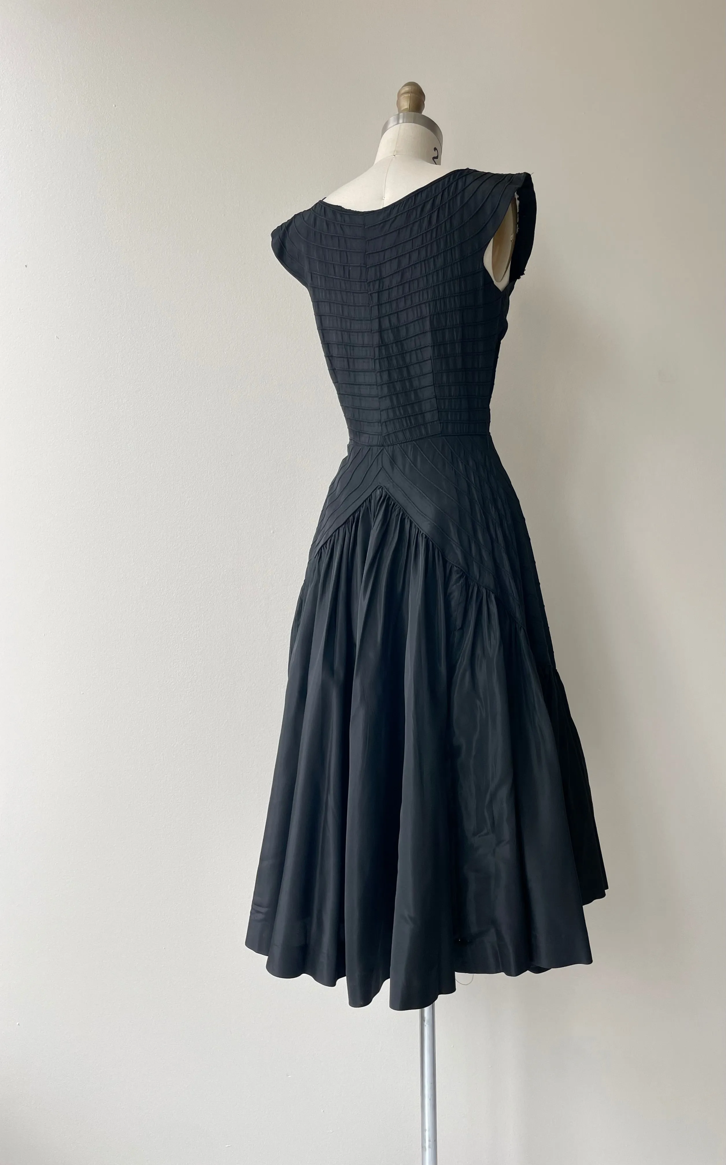 Bustle Back 1950s Dress