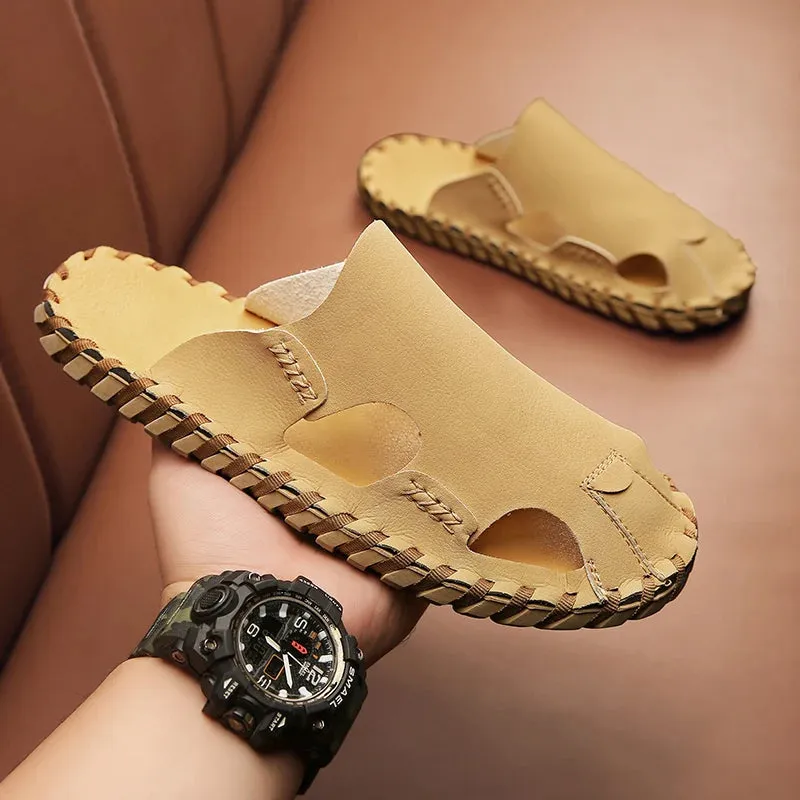 Classic Roman Leather Sandals Slipper Outdoor