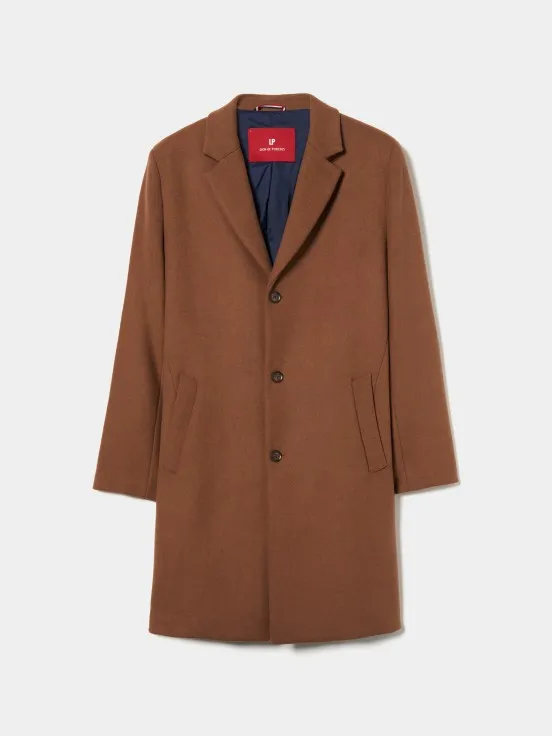 Classic wool blend overcoat