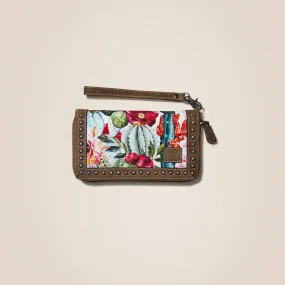 Clutch Wallet Cactus Floral