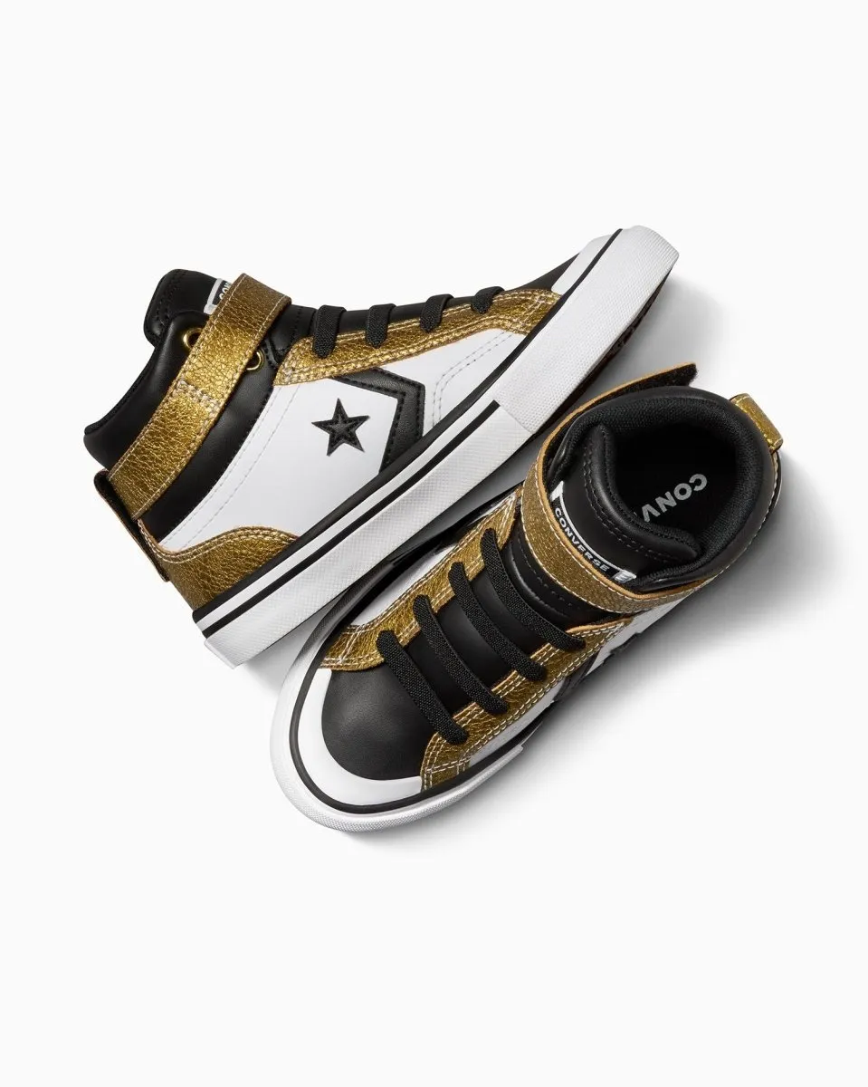 CONVERSE KIDS PRO BLAZE WHITE/GOLD SHOES