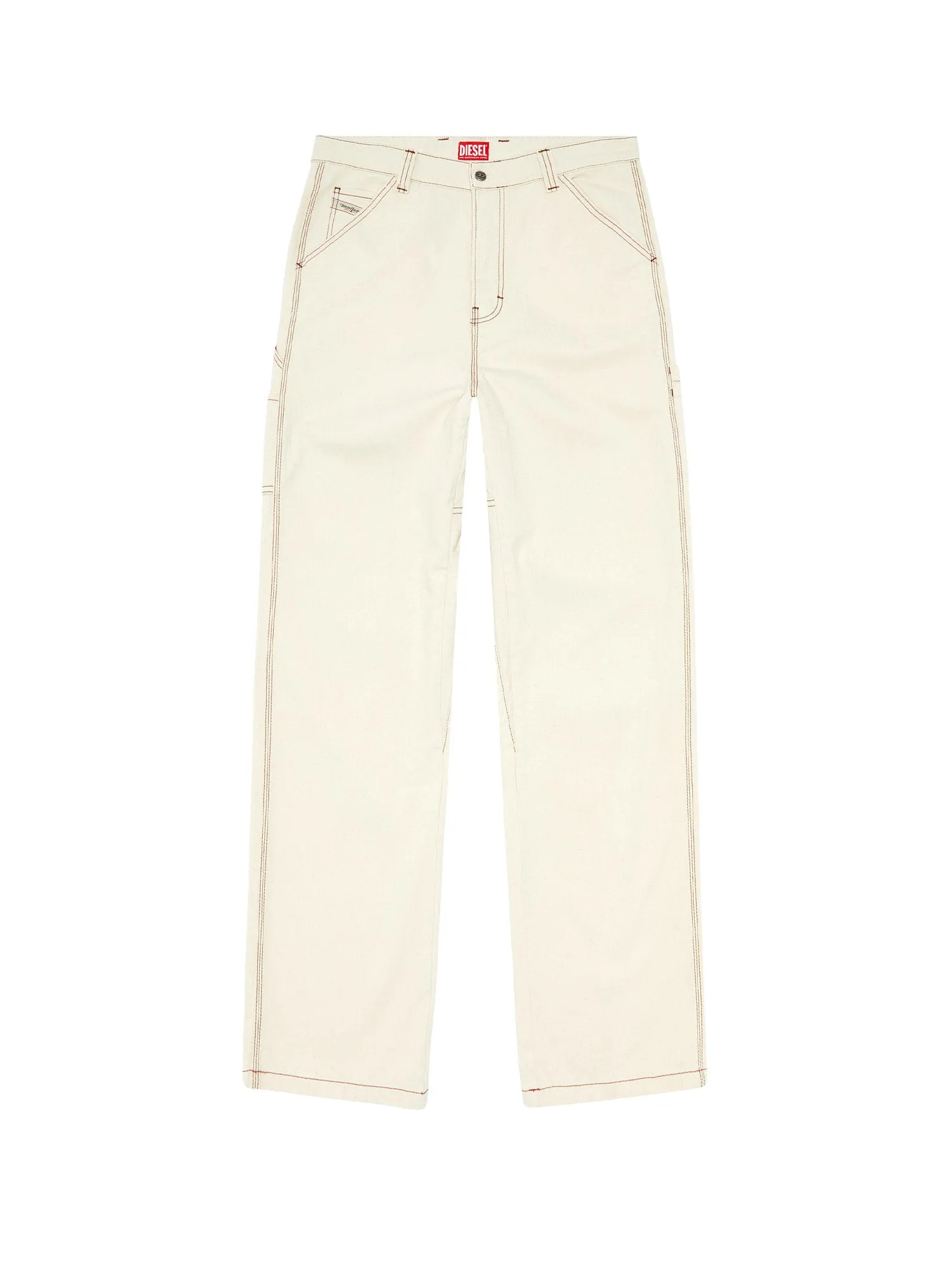 Cotton trouser with embroidered logo