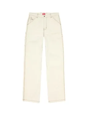 Cotton trouser with embroidered logo