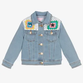 Crochet Denim Jersey Jacket