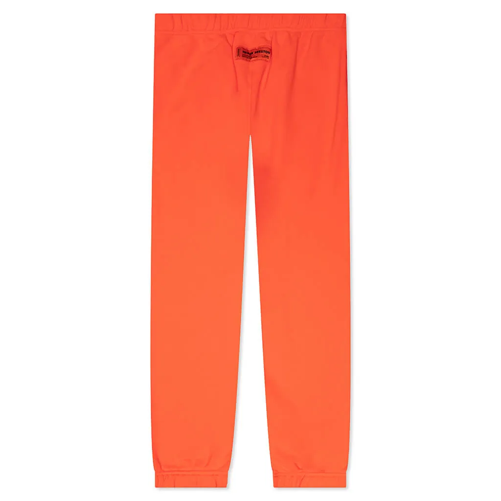 CTNMB Sweatpants - Orange/White