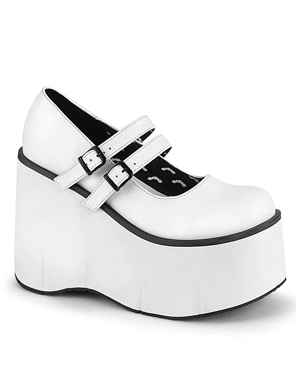 DEMONIA KERA 08 PLATFORM MARYJANES - WHITE