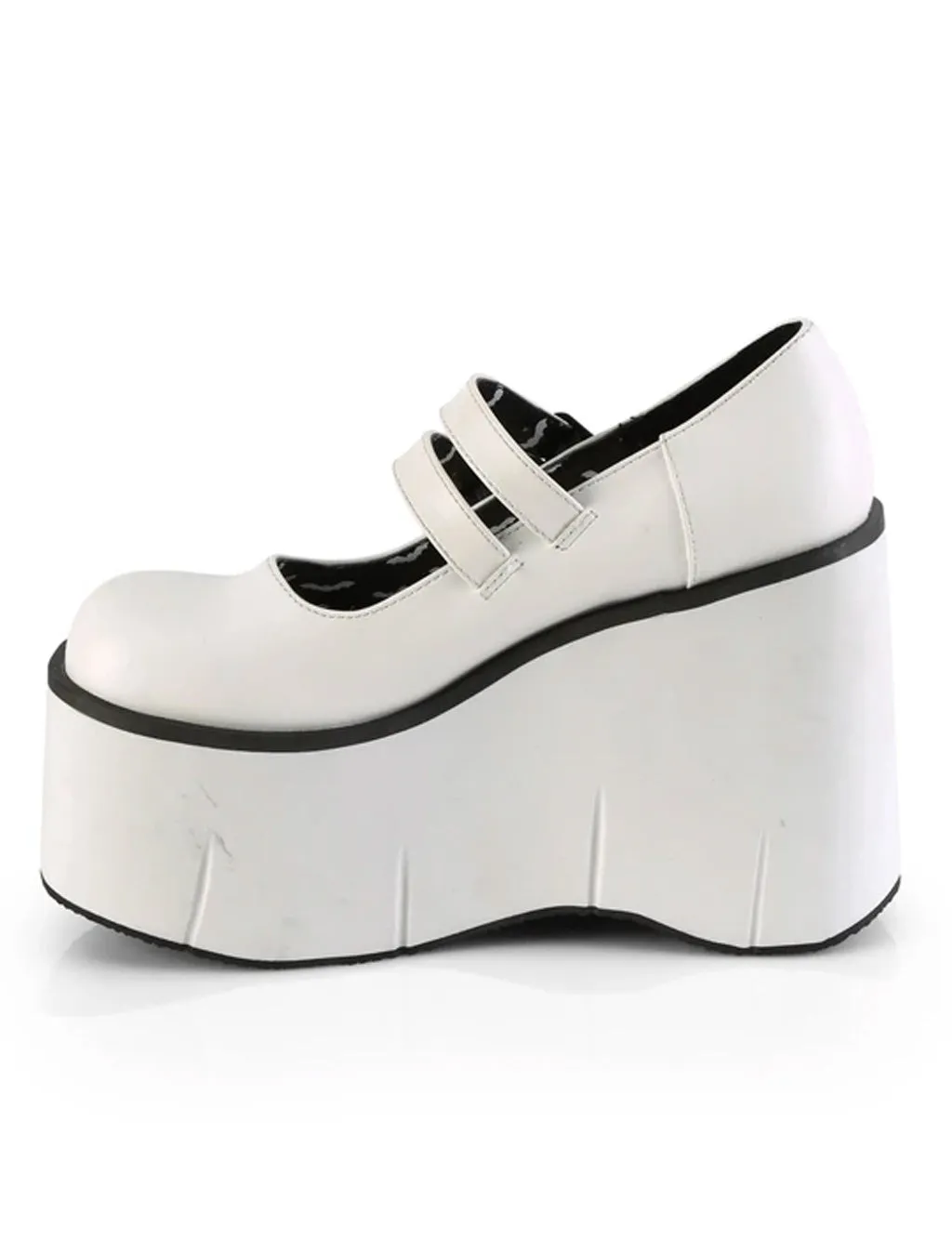 DEMONIA KERA 08 PLATFORM MARYJANES - WHITE