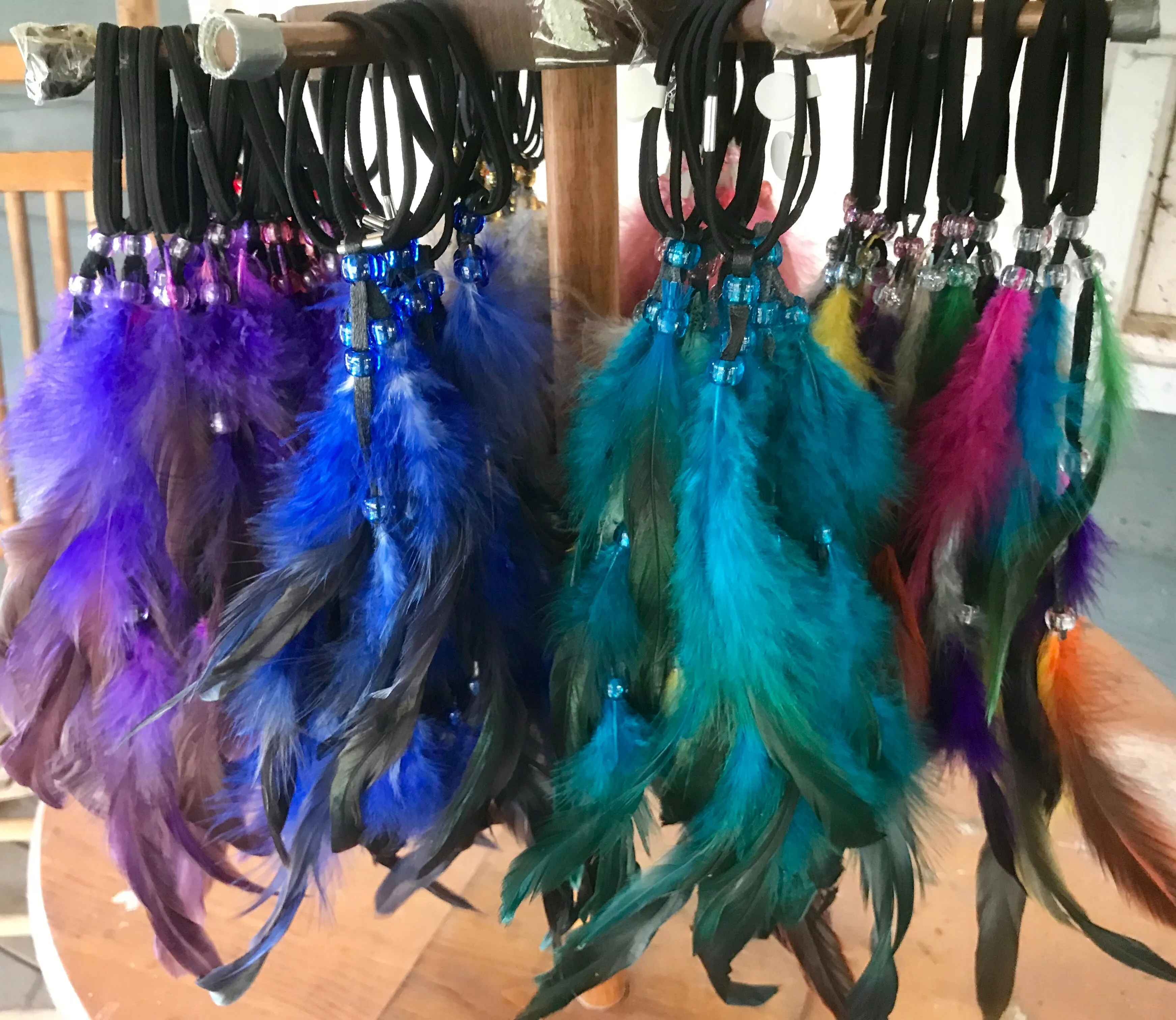 Feather Hair Ties