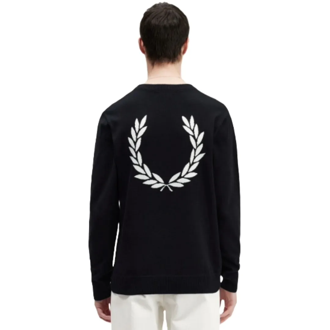 FRED PERRY  |Wool Plain Cotton Logo Sweaters