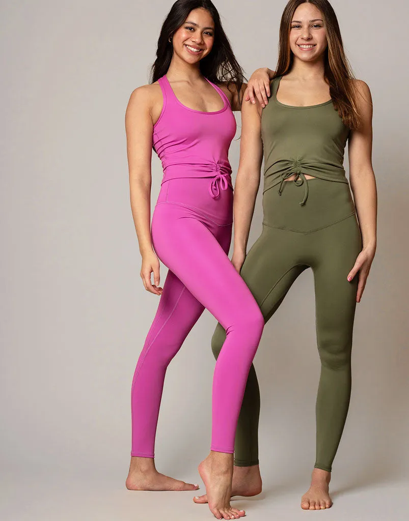 Freestyle Flat Front Legging Moss