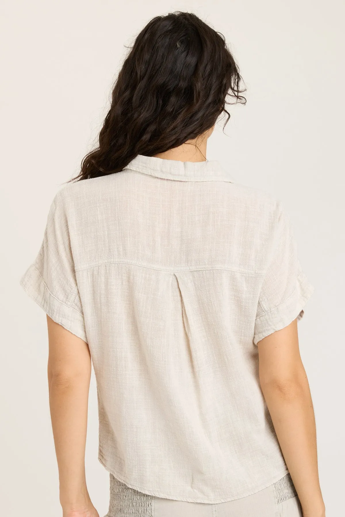 Gauze Teagan Tie Top