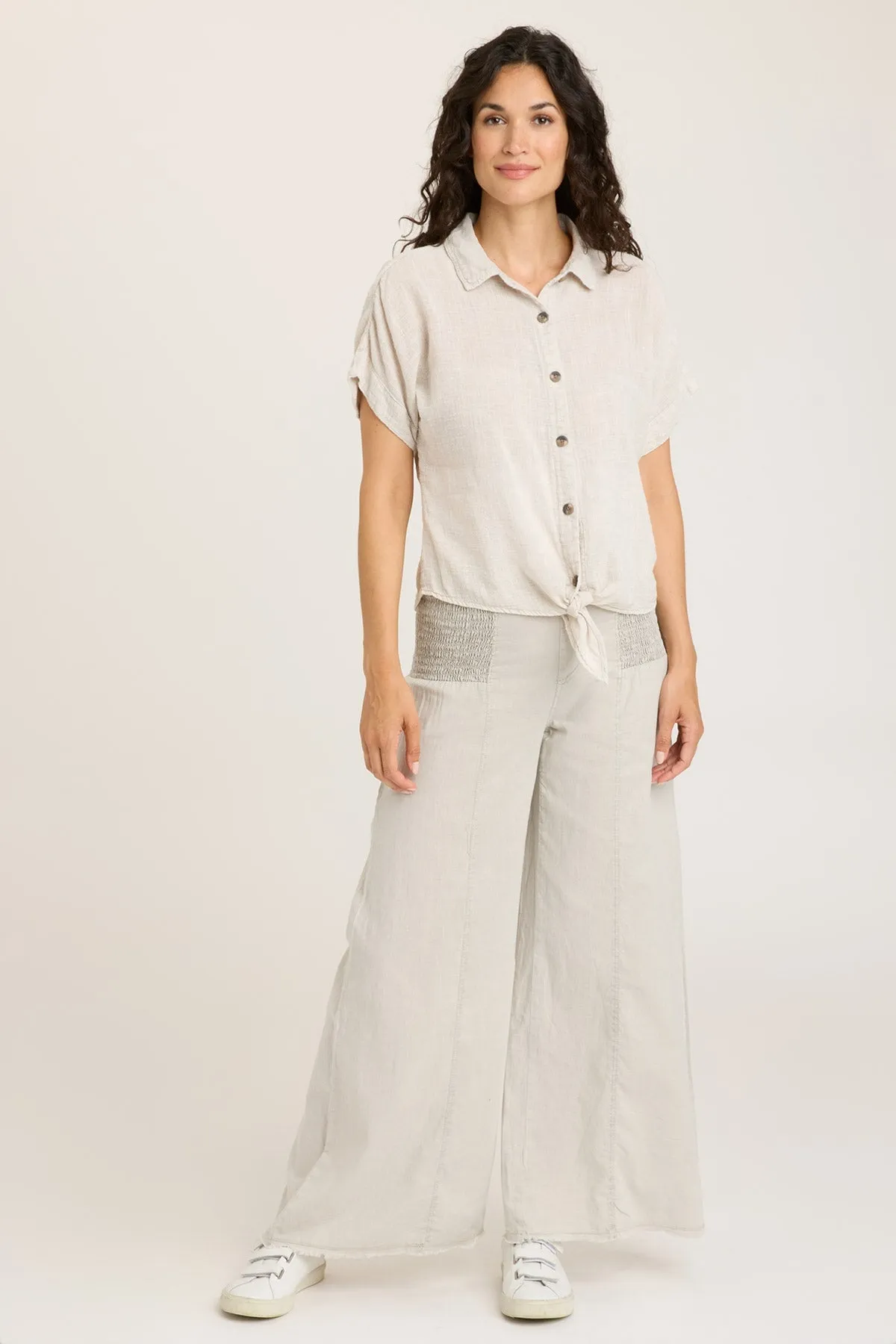 Gauze Teagan Tie Top