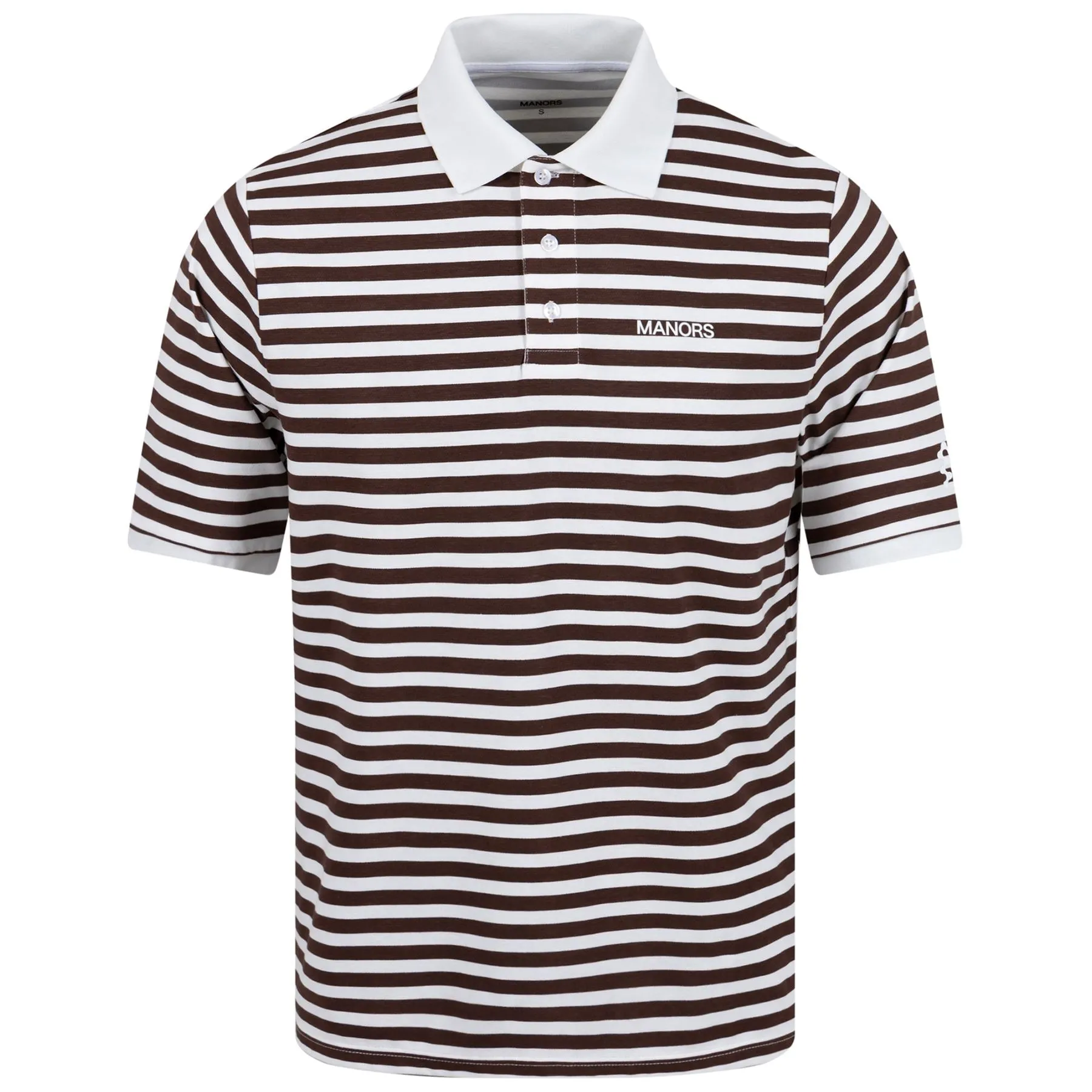 G.O.A.T. Pique Polo Brown Striped - SS23