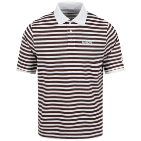 G.O.A.T. Pique Polo Brown Striped - SS23