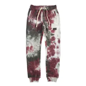 Houston Tie-Dye Sweatpants (Burgundy) /C7