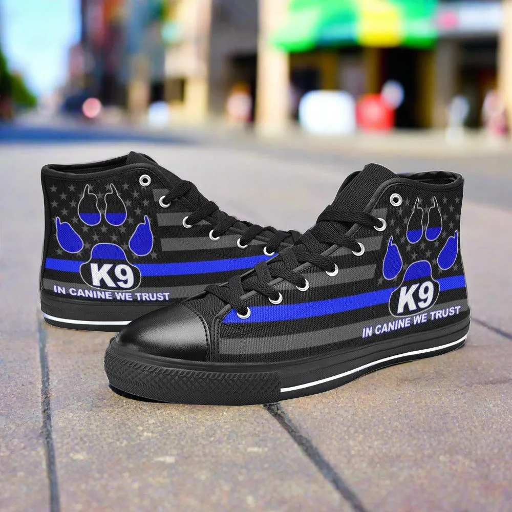 K9 Women's Classic High Top Canvas Shoes