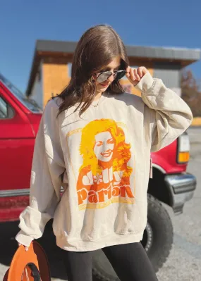 Livy Lu  Dolly Parton Golden Sweatshirt | Sand