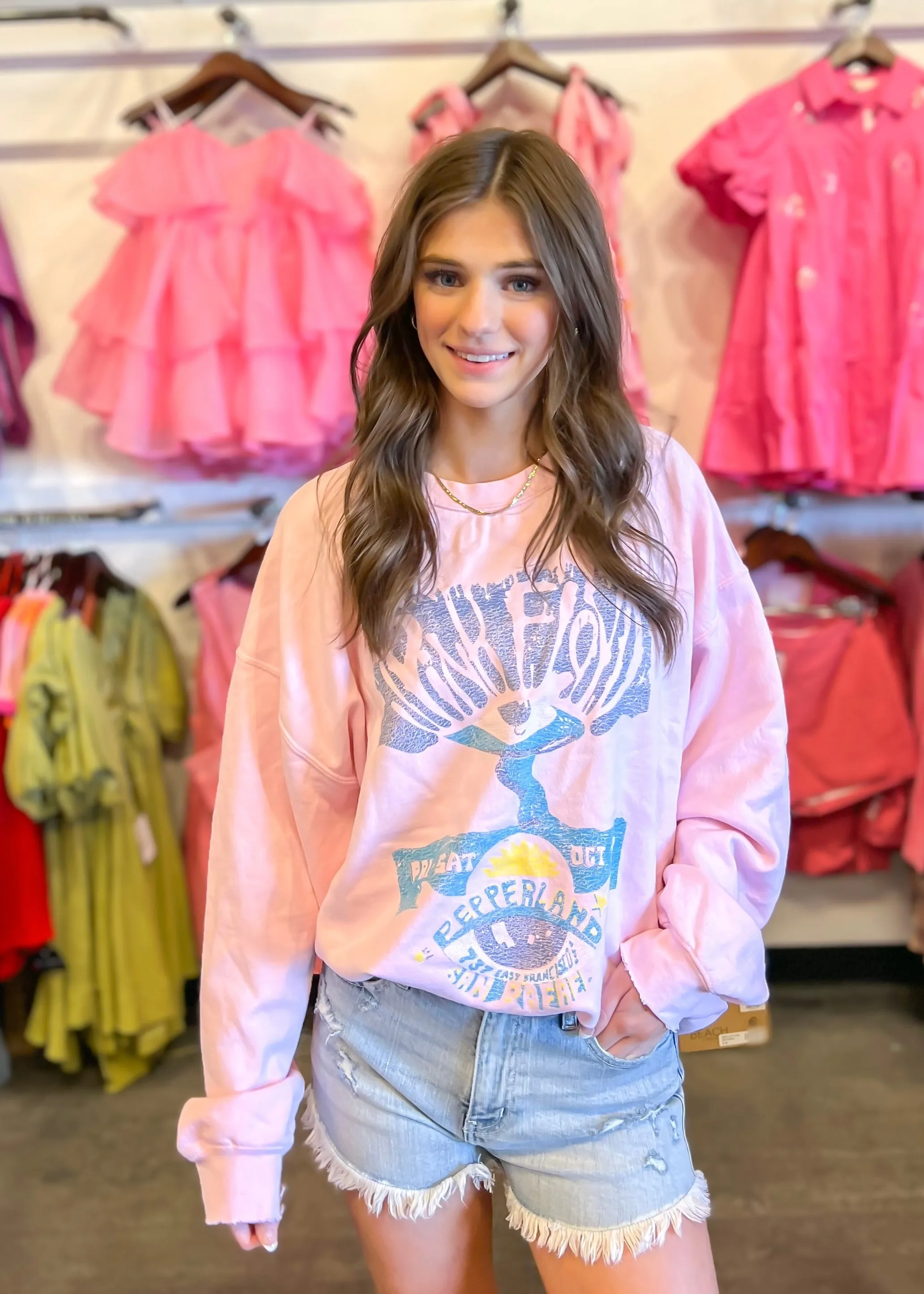 Livy Lu Pink Floyd Pepperland Sweatshirt | Pink