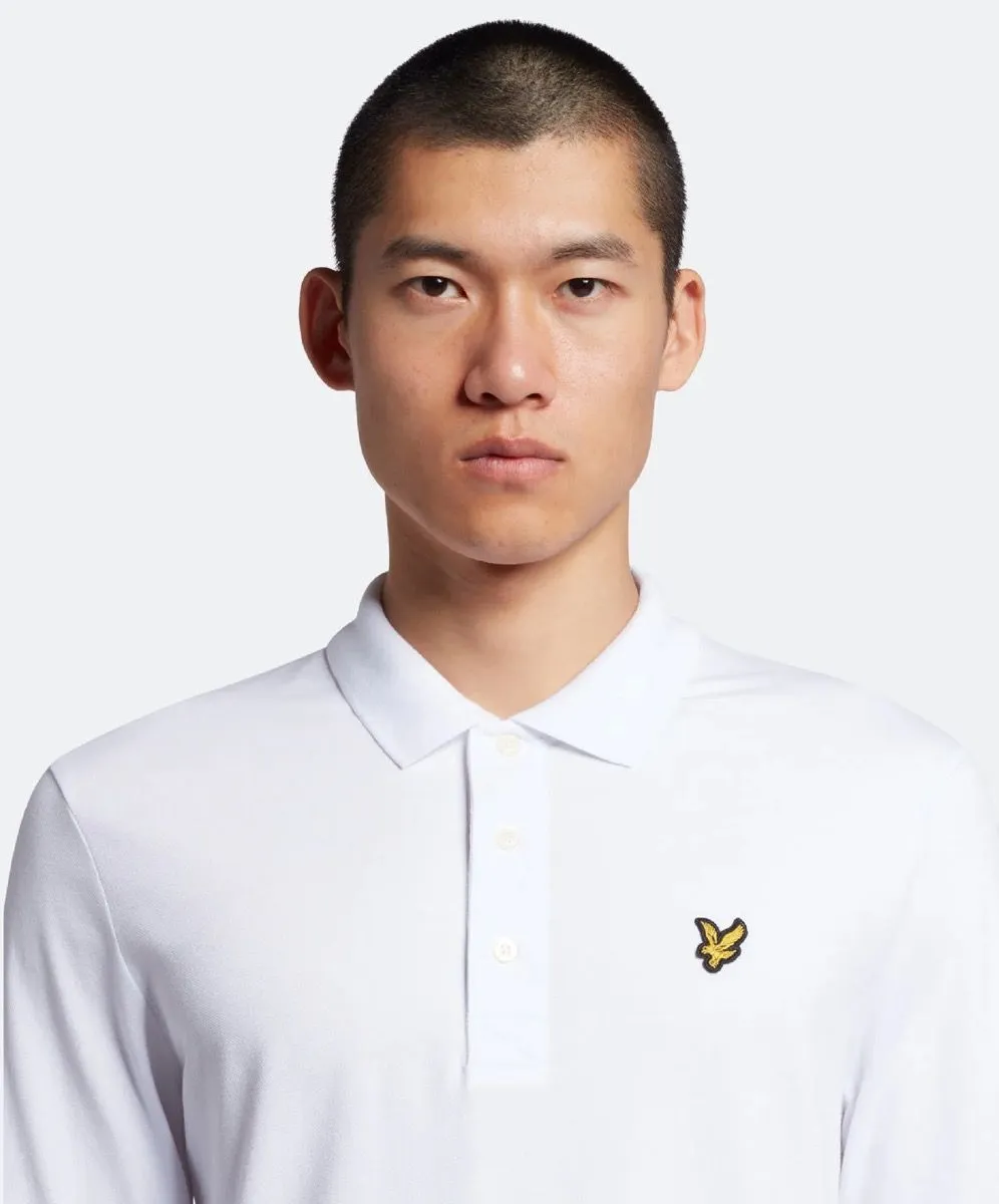 Lyle & Scott Casual Long Sleeve Polo Shirt White