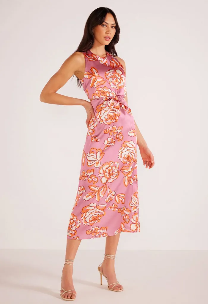 Mandevilla Tie Midi Dress