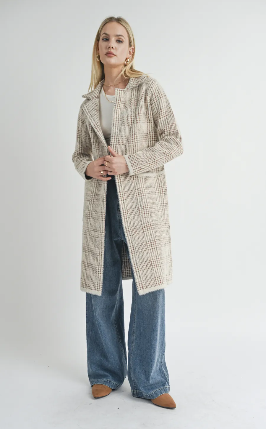 MARCEAU HOUNDSTOOTH COAT