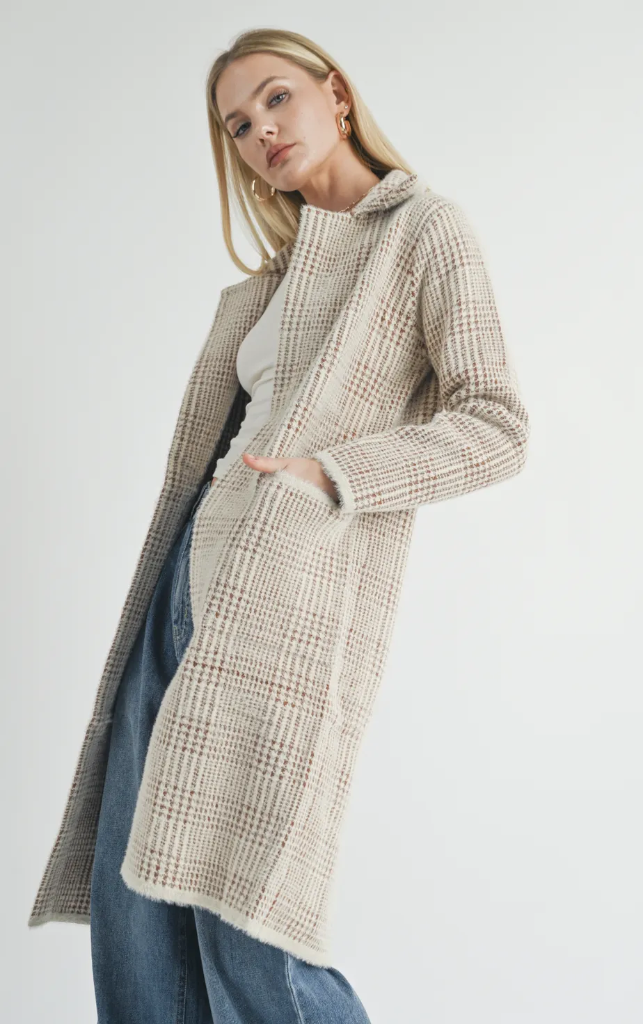 MARCEAU HOUNDSTOOTH COAT