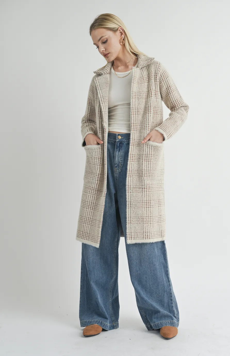 MARCEAU HOUNDSTOOTH COAT