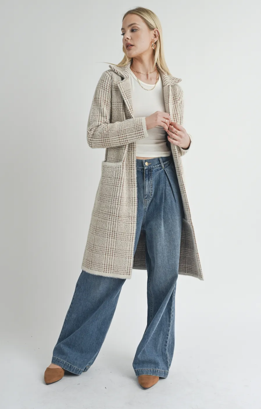 MARCEAU HOUNDSTOOTH COAT