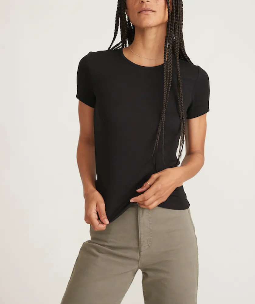 MARINE LAYER LEXI RIB SUN-IN CREW TEE