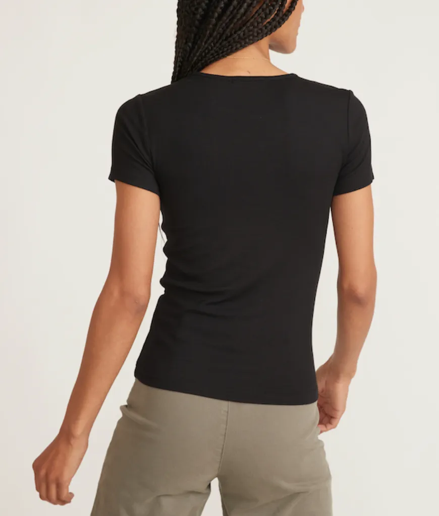 MARINE LAYER LEXI RIB SUN-IN CREW TEE