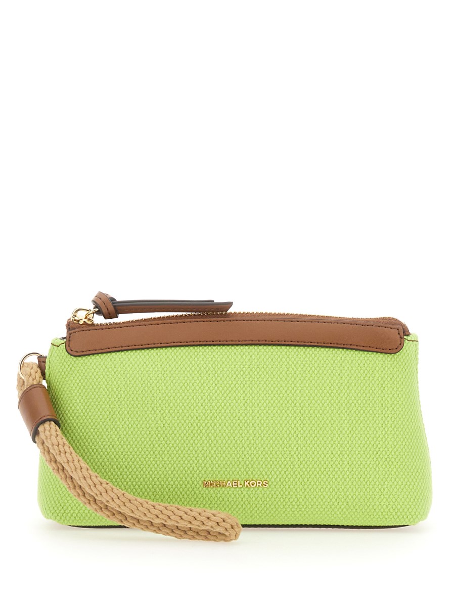 MICHAEL BY MICHAEL KORS      POUCHETTE WRISTLET IN COTONE 